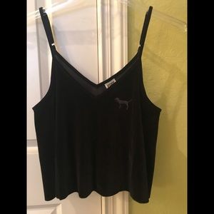 PINK brand velvet crop top